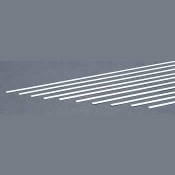 EVG127 White Dimensional Strips .020in x .156in x 14in (10) Evergreen (ONLINE ORDER ONLY)