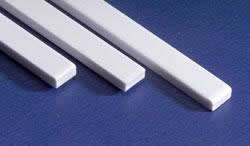 EVG145 White Dimensional Strips .040in x .100in x 14in (10) Evergreen (ONLINE ORDER ONLY)