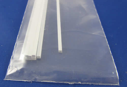 EVG164 White Dimensional Strips .080in x .080in x 14in (9) Evergreen (ONLINE ORDER ONLY)