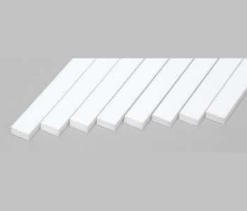 EVG168 White Dimensional Strips .080in x .188in x 14in (8) Evergreen (ONLINE ORDER ONLY)