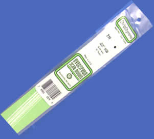 EVG219 Round Rod .025x14in White by Evergreen Scale Models (ONLINE ORDER ONLY)
