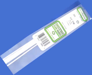 EVG223 Round Tube .093x14in White by Evergreen Scale Models (ONLINE ORDER ONLY)