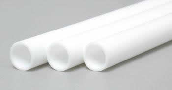 EVG230 Round Tube .312x14in White by Evergreen Scale Models (ONLINE ORDER ONLY)