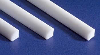 EVG246 Quarter Round Rod .030x14in White by Evergreen (ONLINE ORDER ONLY)