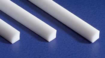 EVG250 Quarter Round Rod .100x14in White by Evergreen (ONLINE ORDER ONLY)