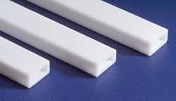 EVG258 Rectangular Tube .188x.312x14in White by Evergreen (ONLINE ORDER ONLY)