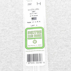 EVG282 H-Columns Polystyrene .080in x 14in Pack of 4 Evergreen (ONLINE ORDER ONLY)