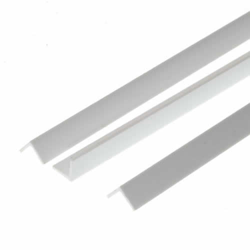 EVG296 Angle Polystyrene 0.188in x 14in Pack of 3 Evergreen (ONLINE ORDER ONLY)