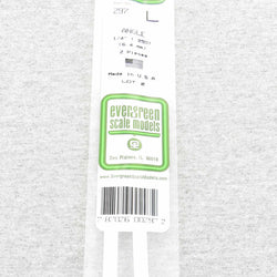 EVG297 Angle Polystyrene 0.250in x 14in Pack of 2 Evergreen (ONLINE ORDER ONLY)