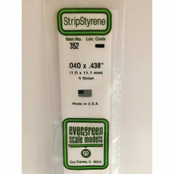 EVG352 Dimensional Strips .040in x .438in x 24in (9) (ONLINE ORDER ONLY)