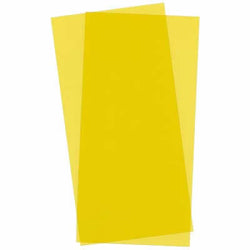 EVG9904 Yellow Transparent Styrene Sheets 2 Pk .010x6x12 Inches Evergreen (ONLINE ORDER ONLY)