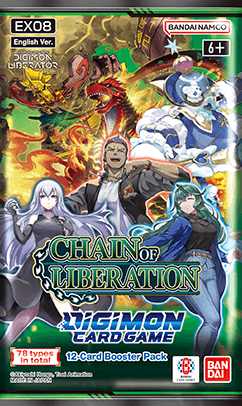 Ex08 Chains Of Liberation Booster Pack | Digimon TCG | New (ONLINE ORDER ONLY)