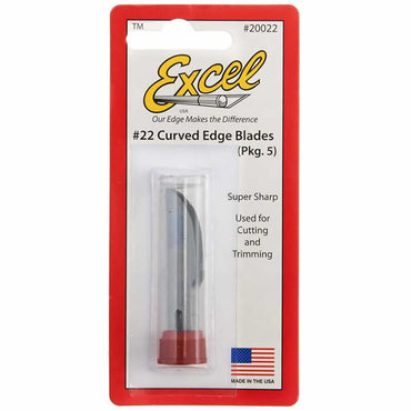 EXL20022 Curved Edge Blade Large No.22 5pc Excel (ONLINE ORDER ONLY)