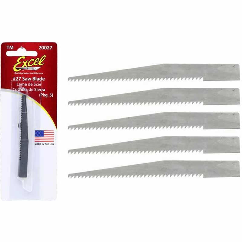 EXL20027 B27 Knife Sawblades 5pk Excel Hobby Tools (ONLINE ORDER ONLY)
