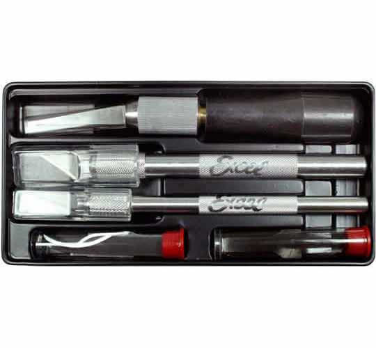 EXL44090 Wood Carving Professional Tool Set in Plastic Tray Excel Tools (ONLINE ORDER ONLY)
