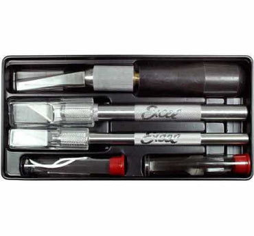 EXL44090 Wood Carving Professional Tool Set in Plastic Tray Excel Tools (ONLINE ORDER ONLY)