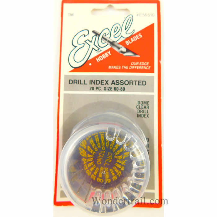 EXL55510 Mini Drill 20 Piece Index Excel Hobby Tools (ONLINE ORDER ONLY)