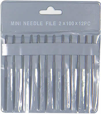 EXL55608 12pc Mini File Set  Excel Hobby Tools (ONLINE ORDER ONLY)