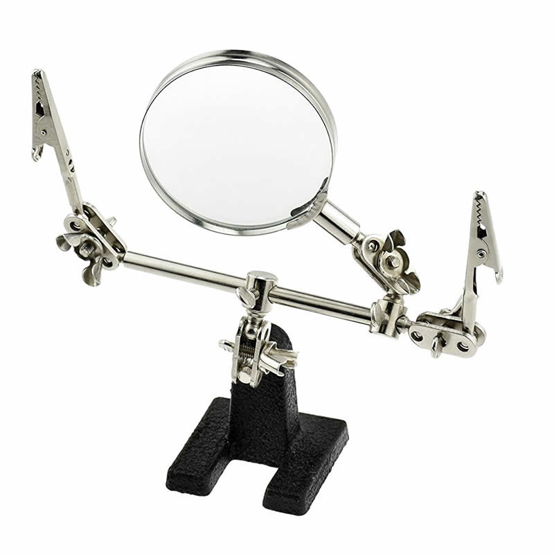 EXL55675 Double Helping Hands With Magnifier Excel Tools (ONLINE ORDER ONLY)