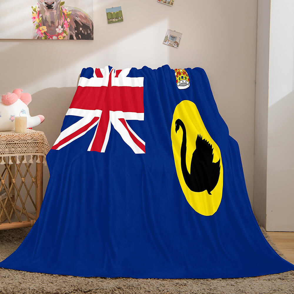 Famous Country National Flag Flannel Fleece Throw Blanket Bedding Sets (Online Order Only)