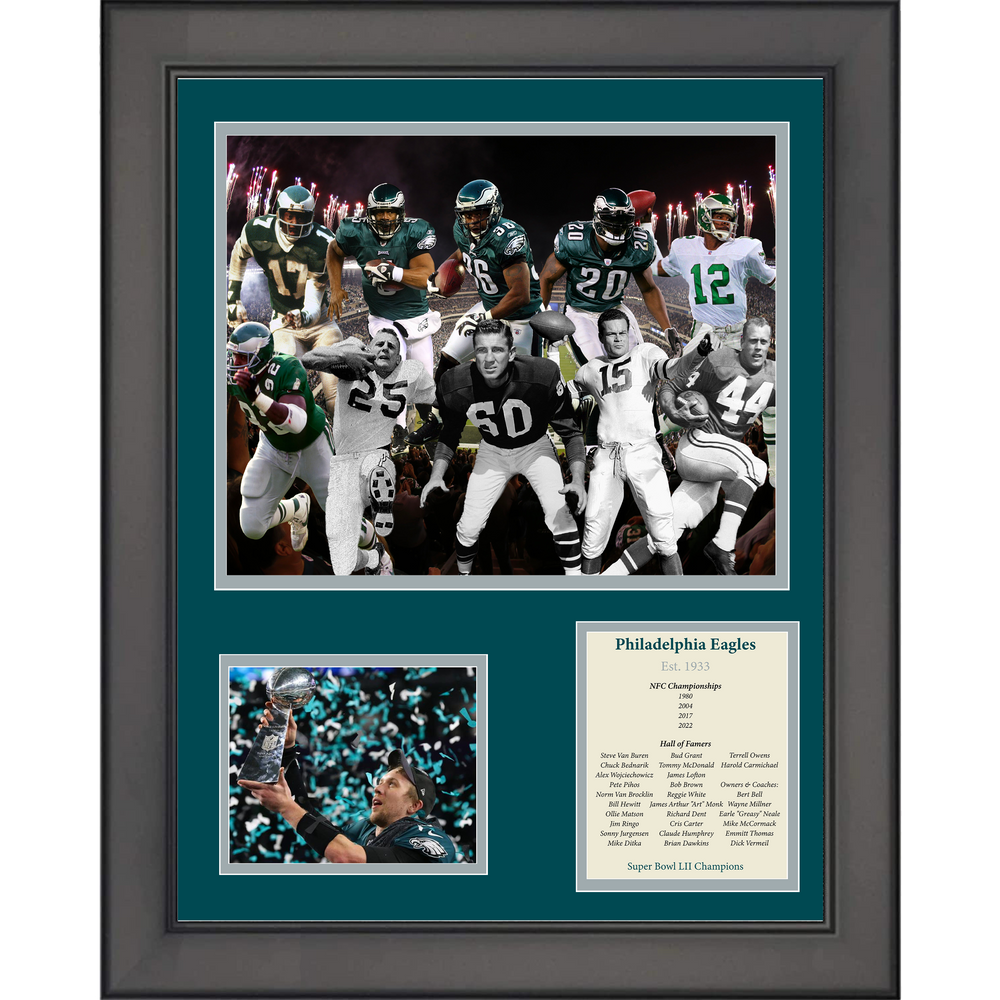 Framed All-Time Greats Legends 11"x14" Football Three Photo Collage (ONLINE ORDER ONLY)