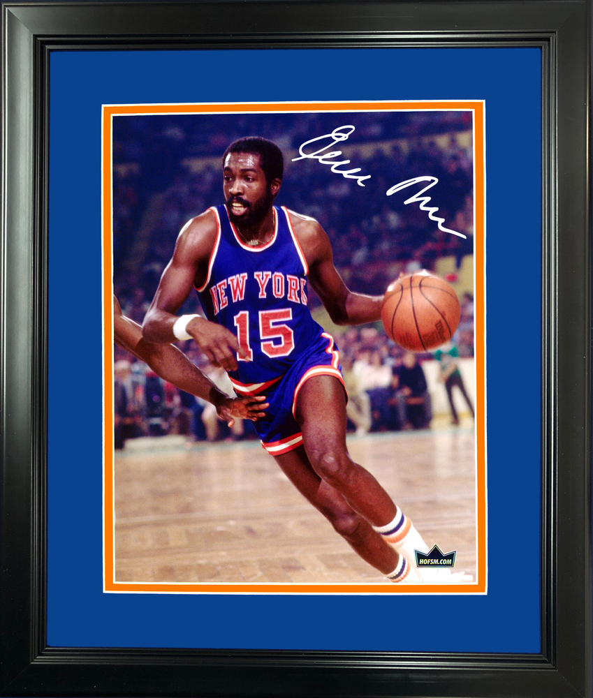 Framed Earl Monroe Facsimile Laser Engraved Signature Auto 11"x14" Basketball Photo HOFSM Holo (ONLINE ORDER ONLY)