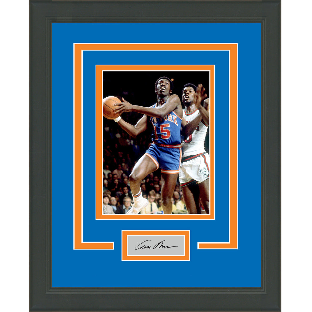 Framed Earl Monroe Facsimile Laser Engraved Signature Auto New York Knicks 11x14 Basketball Photo (ONLINE ORDER ONLY)