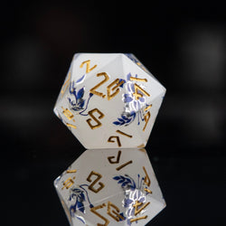 Pre-Order|| Earl Grey Lavender Sharp-Edged Resin Dice Set