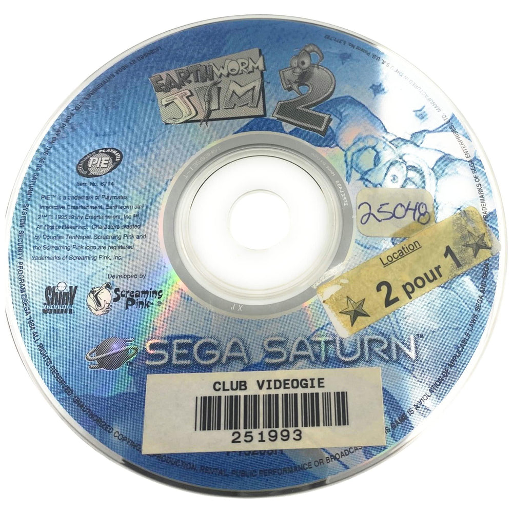 Earthworm Jim 2 - Sega Saturn (LOOSE) (Online Order Only)