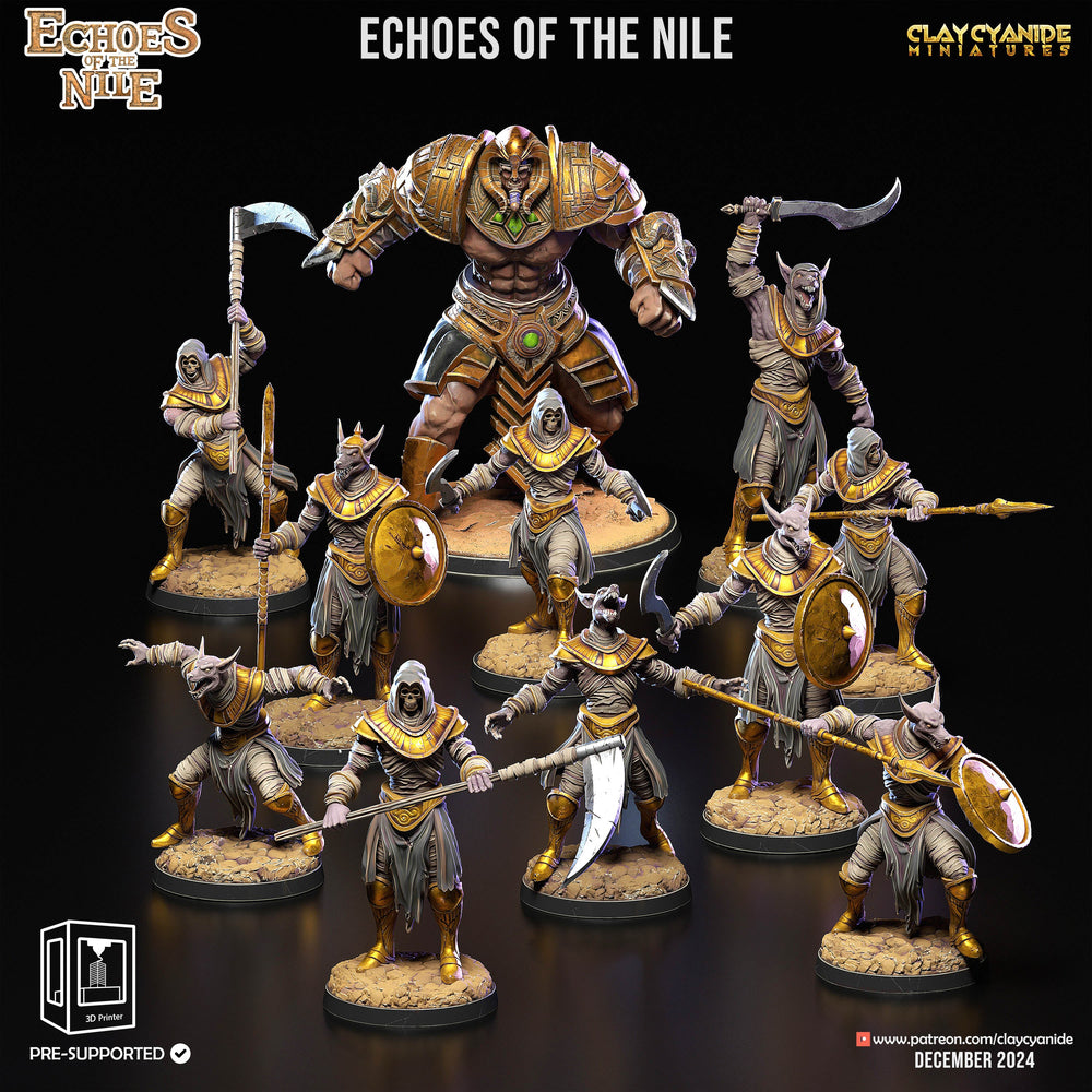 3D Printed Clay Cyanide Echoes of the Nile 28 32 mm D&D (Online Only)