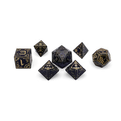 Eclipse - Space Dice 7 Piece RPG Set Alloy Metal Dice (Online Only)