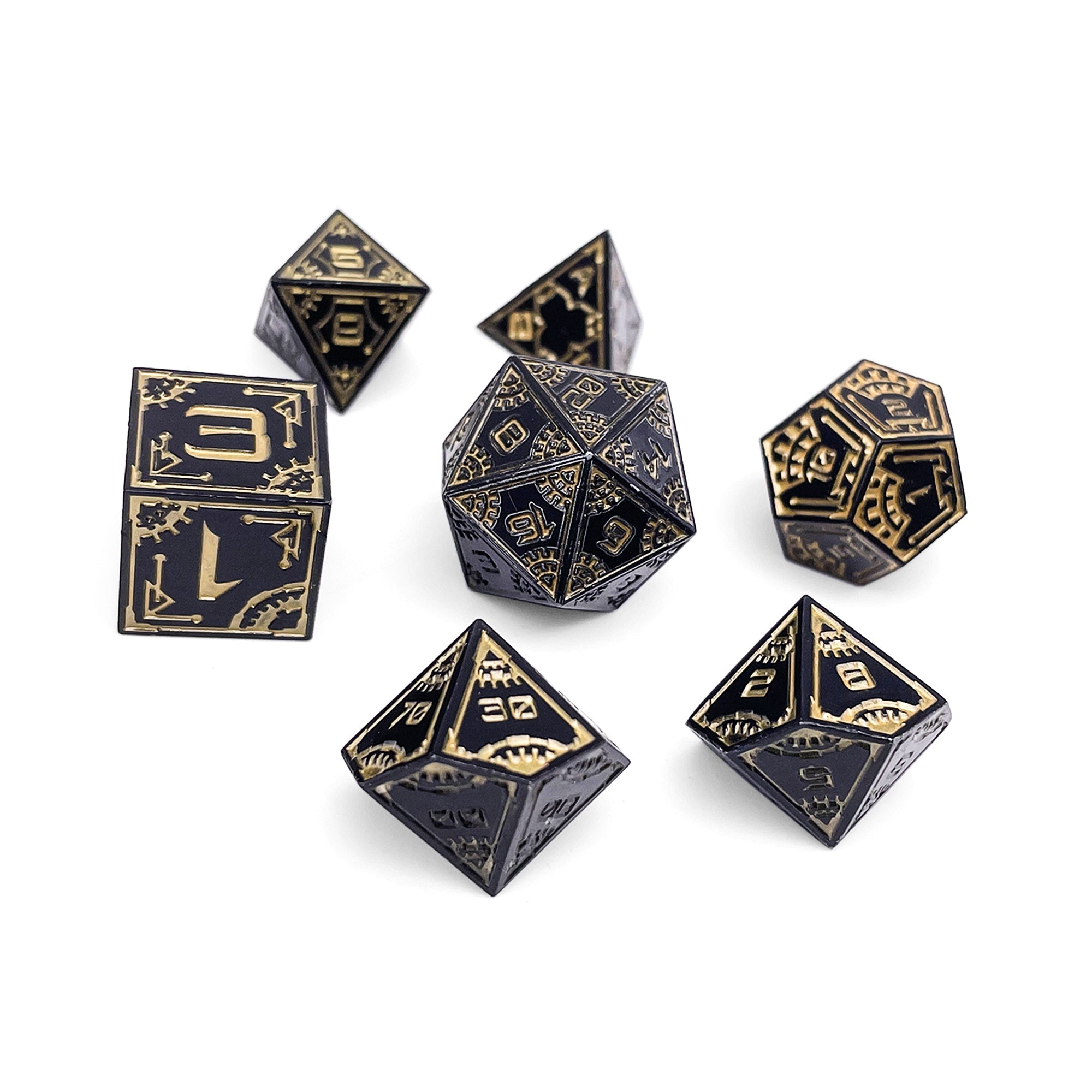 Eclipse - Space Dice 7 Piece RPG Set Alloy Metal Dice (Online Only)