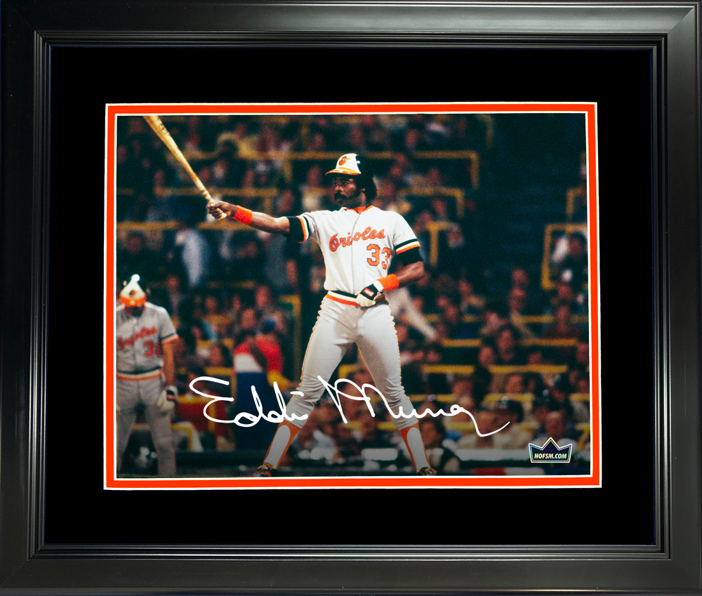 Framed Eddie Murray Facsimile Laser Engraved Signature Auto Baltimore Orioles 11"x14" Baseball Photo HOFSM Holo (ONLINE ORDER ONLY)