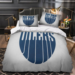 Edmonton Oilers Bedding Set Quilt Duvet Cover Without Filler (Online Order Only)