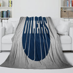 Edmonton Oilers Blanket Flannel Throw Kids Room Decoration (Online Order Only)