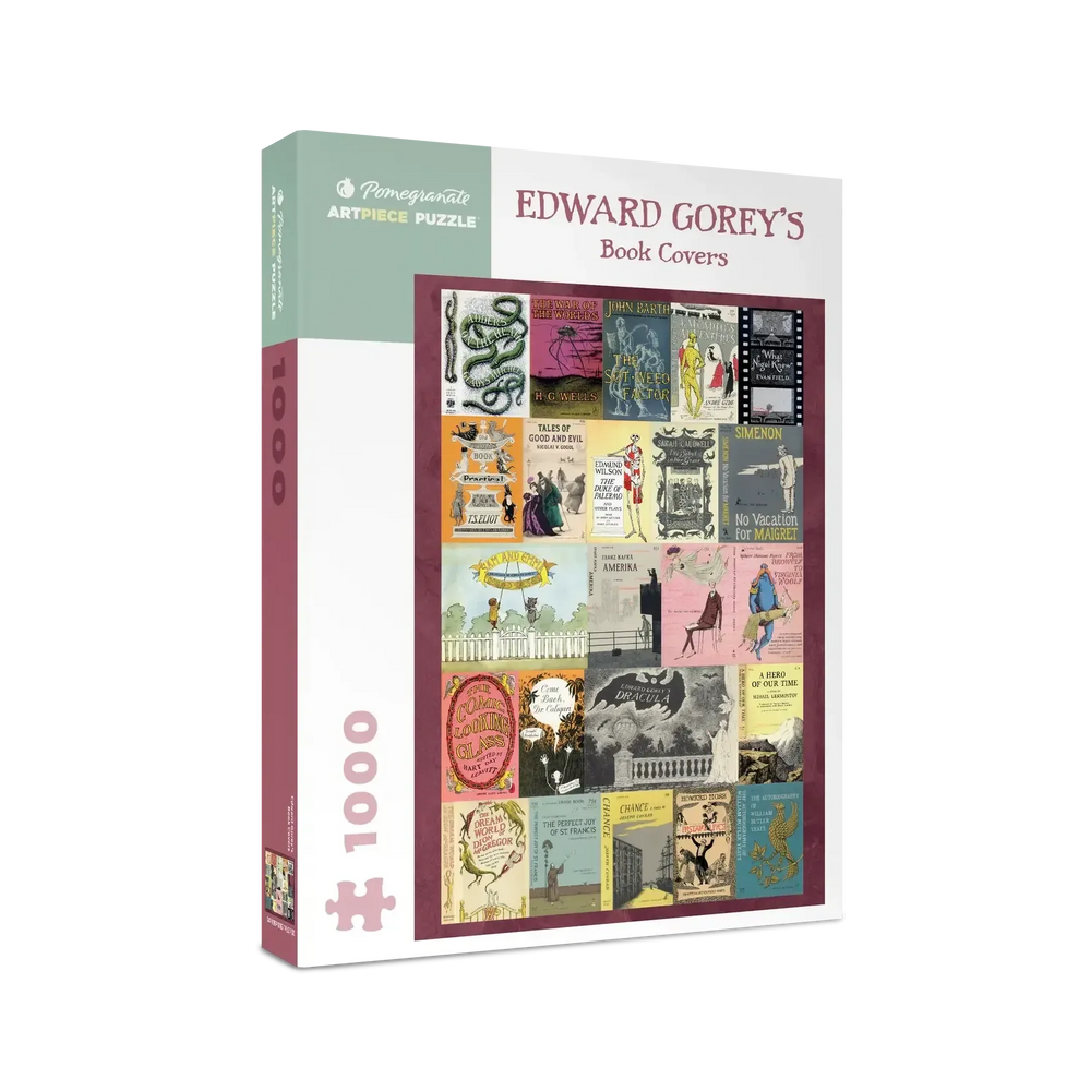 Edward Gorey's Book Covers 1000 Piece Jigsaw Puzzle Pomegranate (ONLINE ORDER ONLY)