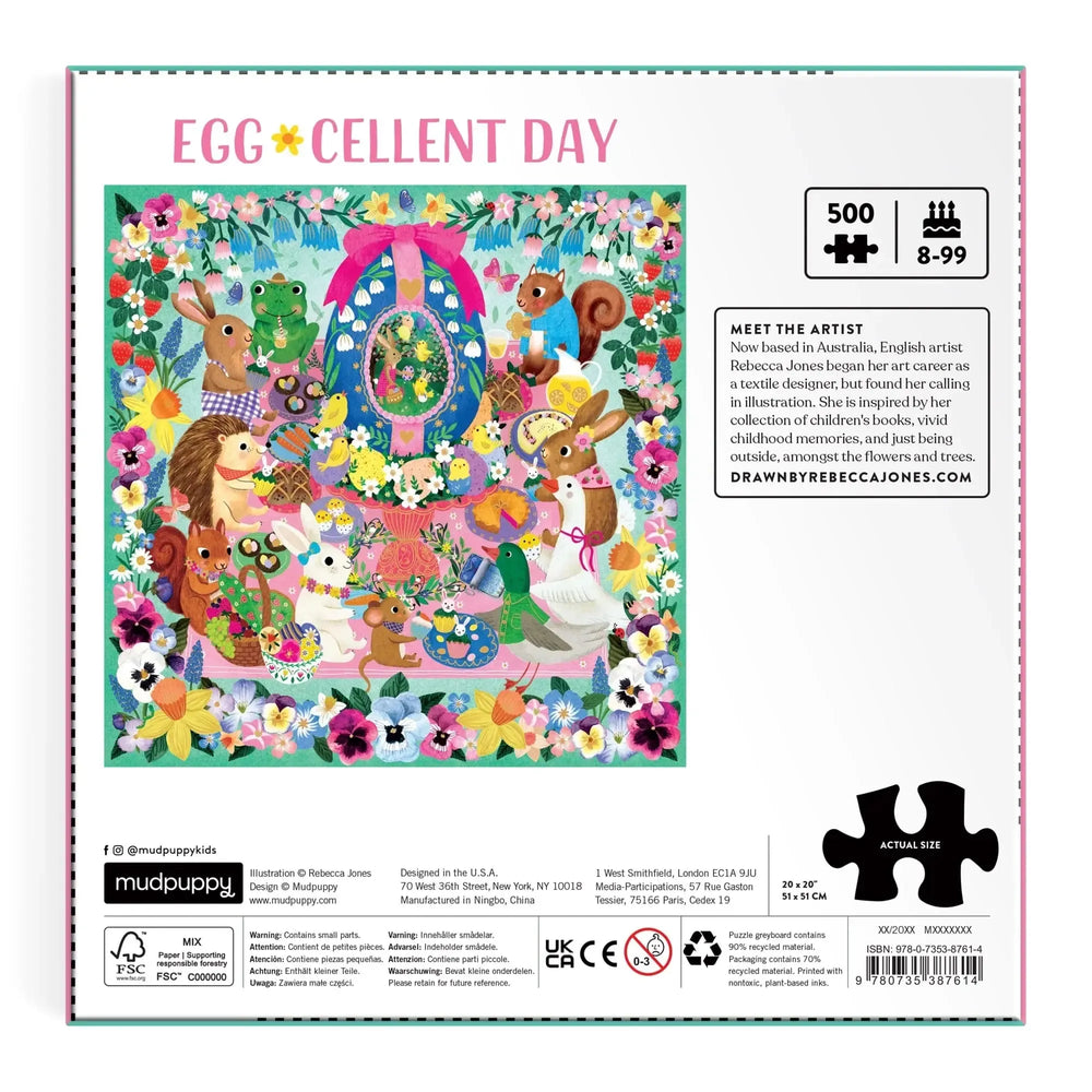 Egg-cellent Day 500 Piece Jigsaw Puzzle Mudpuppy