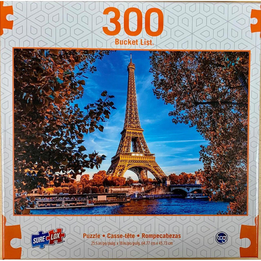 Eiffel Tower Bucket List 300 Piece Jigsaw Puzzle Sure Lox (ONLINE ORDER ONLY)