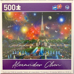 Eiffel Tower by Alexander Chen 500 Piece Jigsaw Puzzle Sure Lox (ONLINE ORDER ONLY)