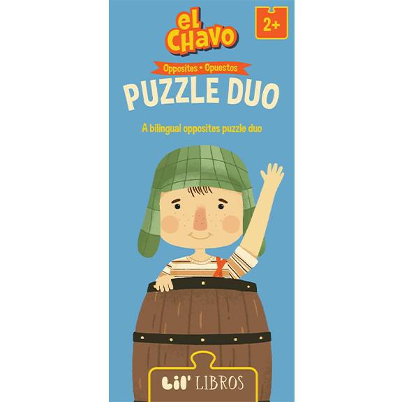 El Chavo Opposites Puzzle Duo 20 Piece Jigsaw Puzzle Gibbs Smith (ONLINE ORDER ONLY)