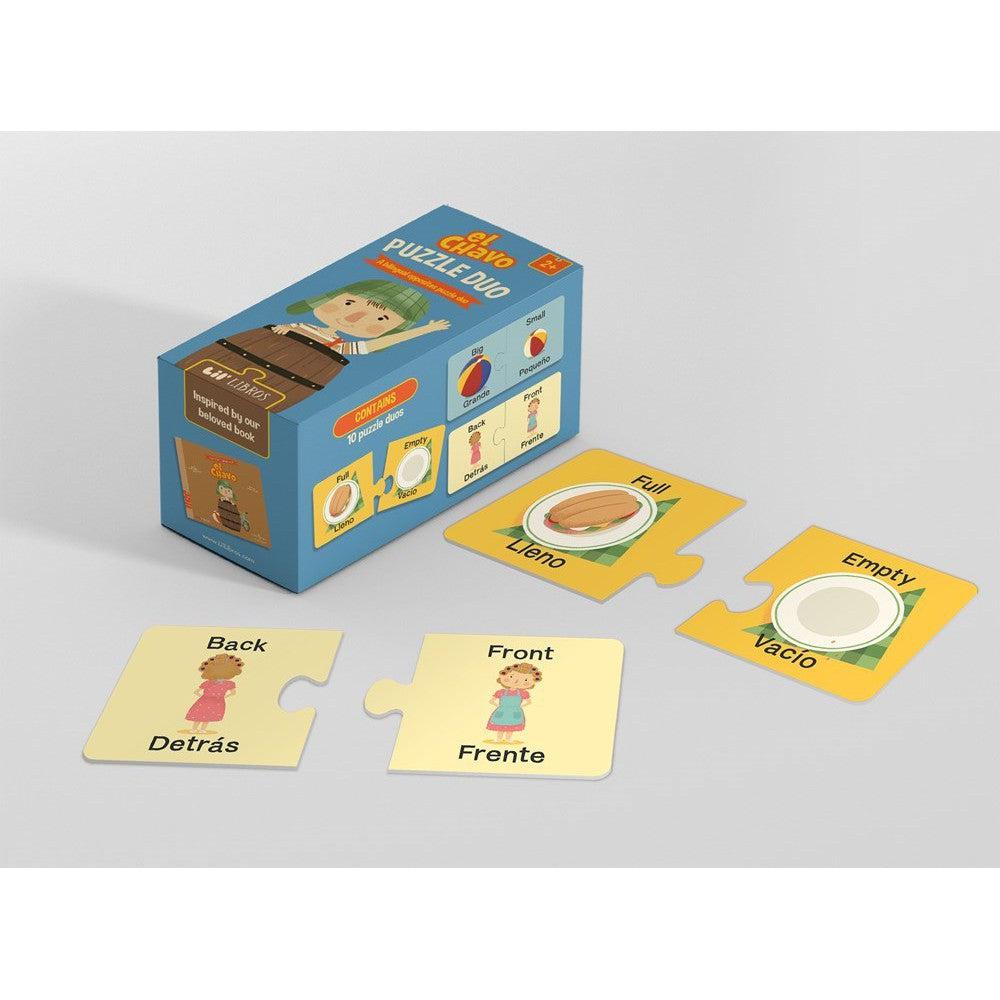 El Chavo Opposites Puzzle Duo 20 Piece Jigsaw Puzzle Gibbs Smith (ONLINE ORDER ONLY)