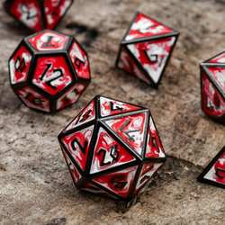PRE-ORDER || Elder Runes Blood Chalice Metal Dice Set