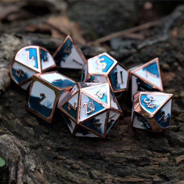 PRE-ORDER || Elder Runes Cloudy Skies Metal Dice Set