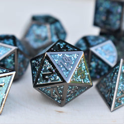 PRE-ORDER || Elder Runes Midnight Dance Metal Dice Set
