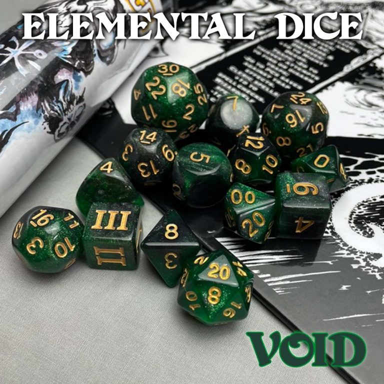 Dungeon Crawl Classics Dice: Elemental - Void (ONLINE ORDER ONLY)