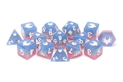 Elemental Glimmer - 14 Piece DnD Dice Set | Acrylic RPG Gaming Dice (ONLINE ORDER ONLY)