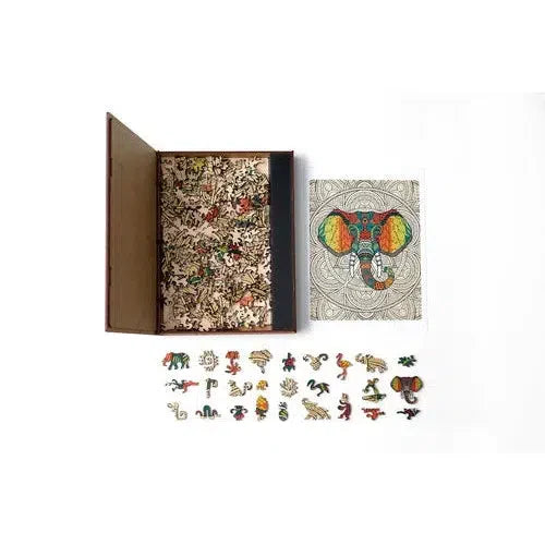 Elephant 250 Piece Wooden Jigsaw Puzzle Geek Toys (ONLINE ORDER ONLY)