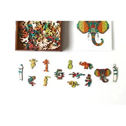 Elephant 70 Piece Wooden Jigsaw Puzzle Geek Toys (ONLINE ORDER ONLY)