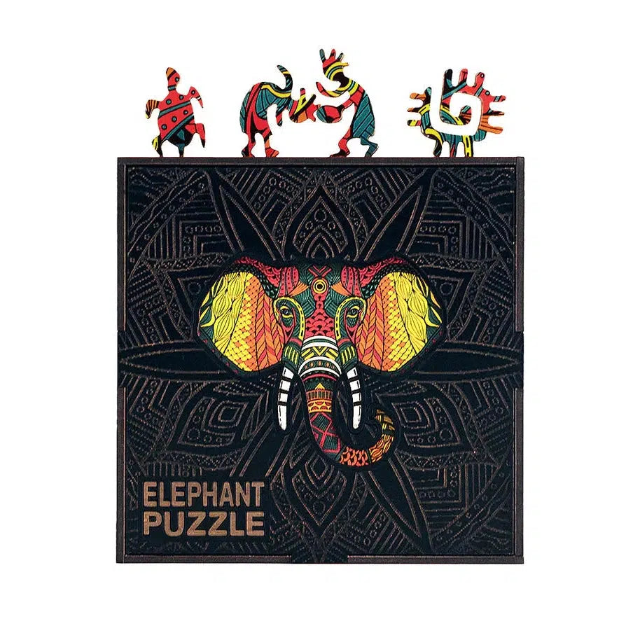Elephant 70 Piece Wooden Jigsaw Puzzle Geek Toys (ONLINE ORDER ONLY)