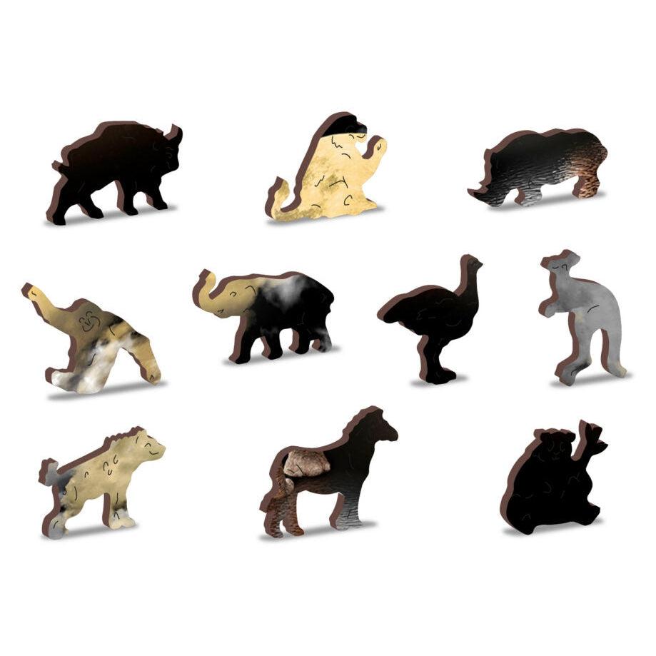 Elephant Dreams 150 Piece Wood Jigsaw Puzzle Wooden City (ONLINE ORDER ONLY)